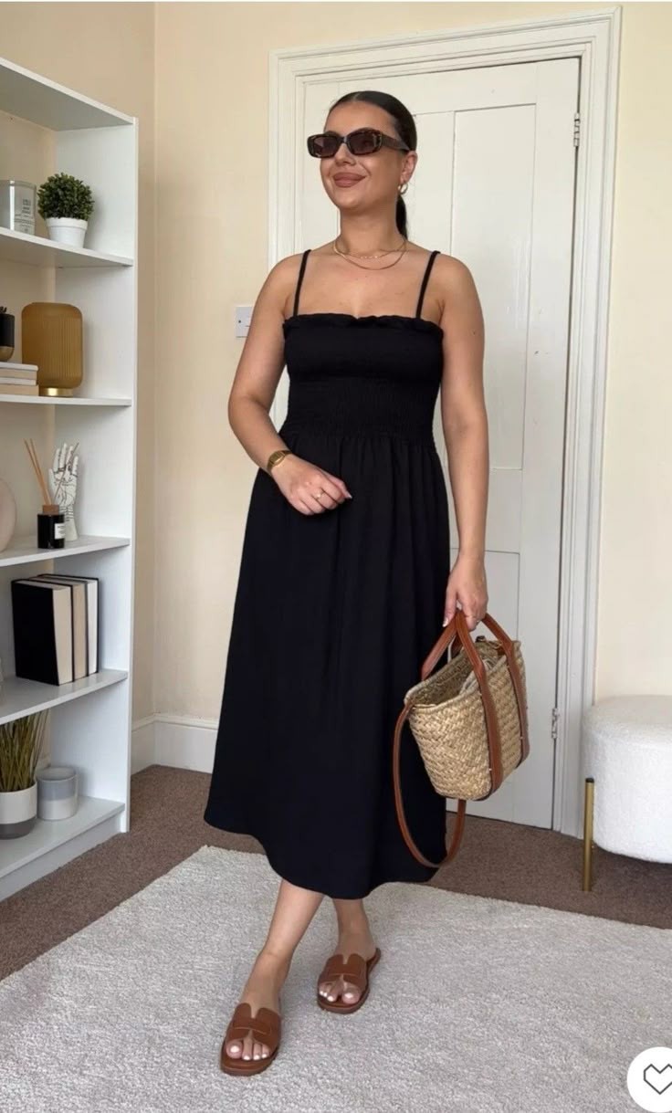 Black Midi Dress