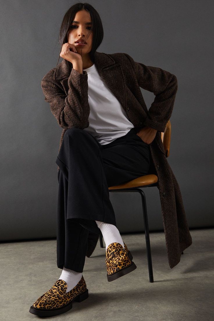 Pinterest @Animal Print Loafers