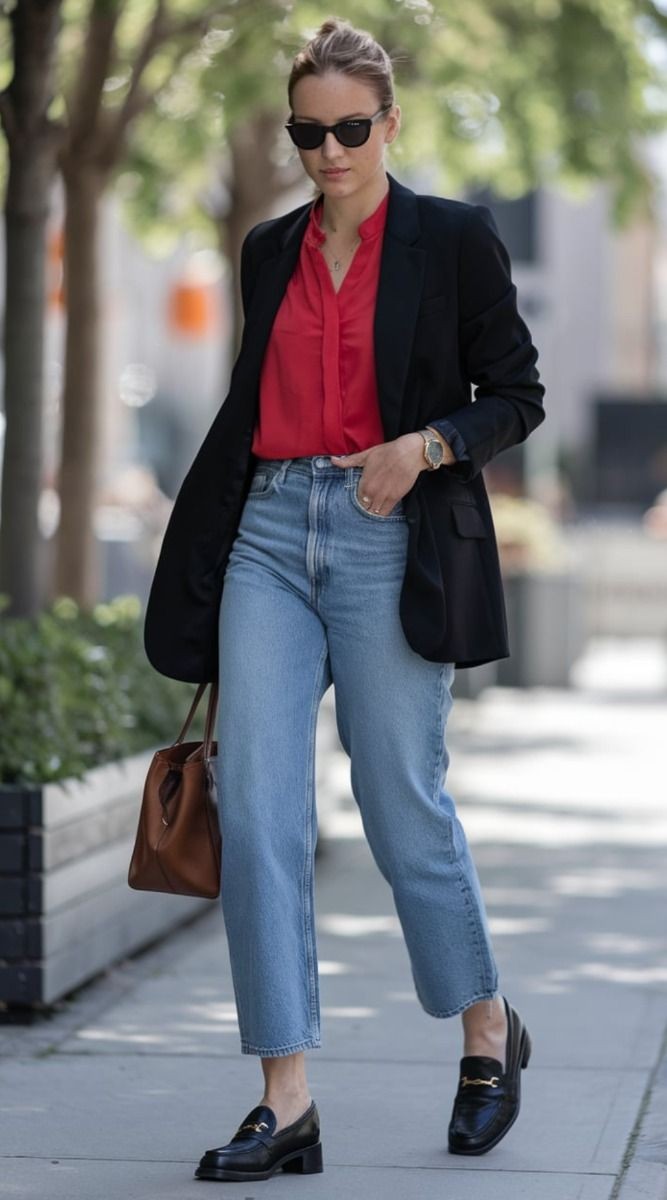 Pinterest @Loafers +jeans