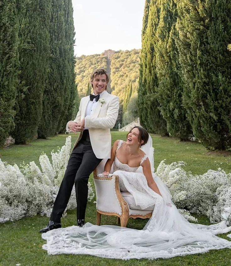 Pinterest @Millie Bobby Brown and Jake Bongiovi wedding photo