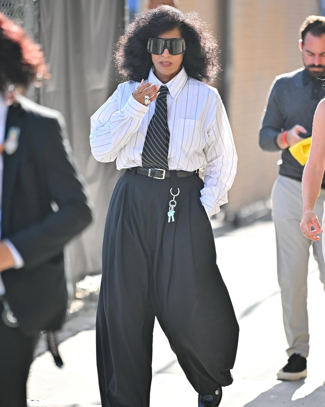 Tracee Ellis Ross spotted in front of the set of Jimmy Kimmel Live