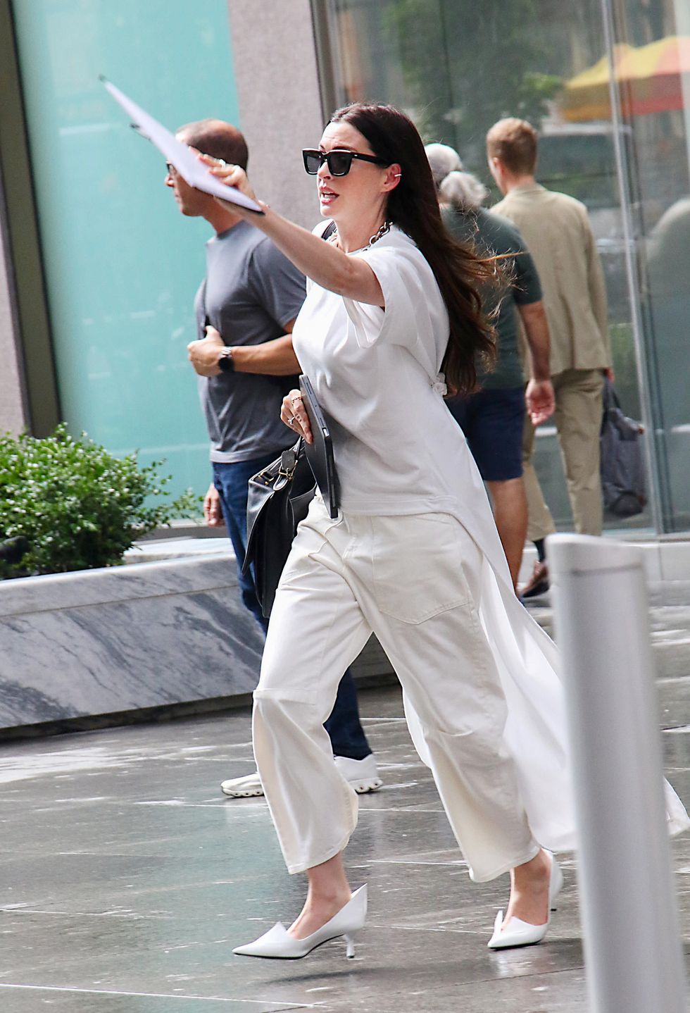 Andy Sachs Devil Wears Prada 2 behind-the-scenes photo