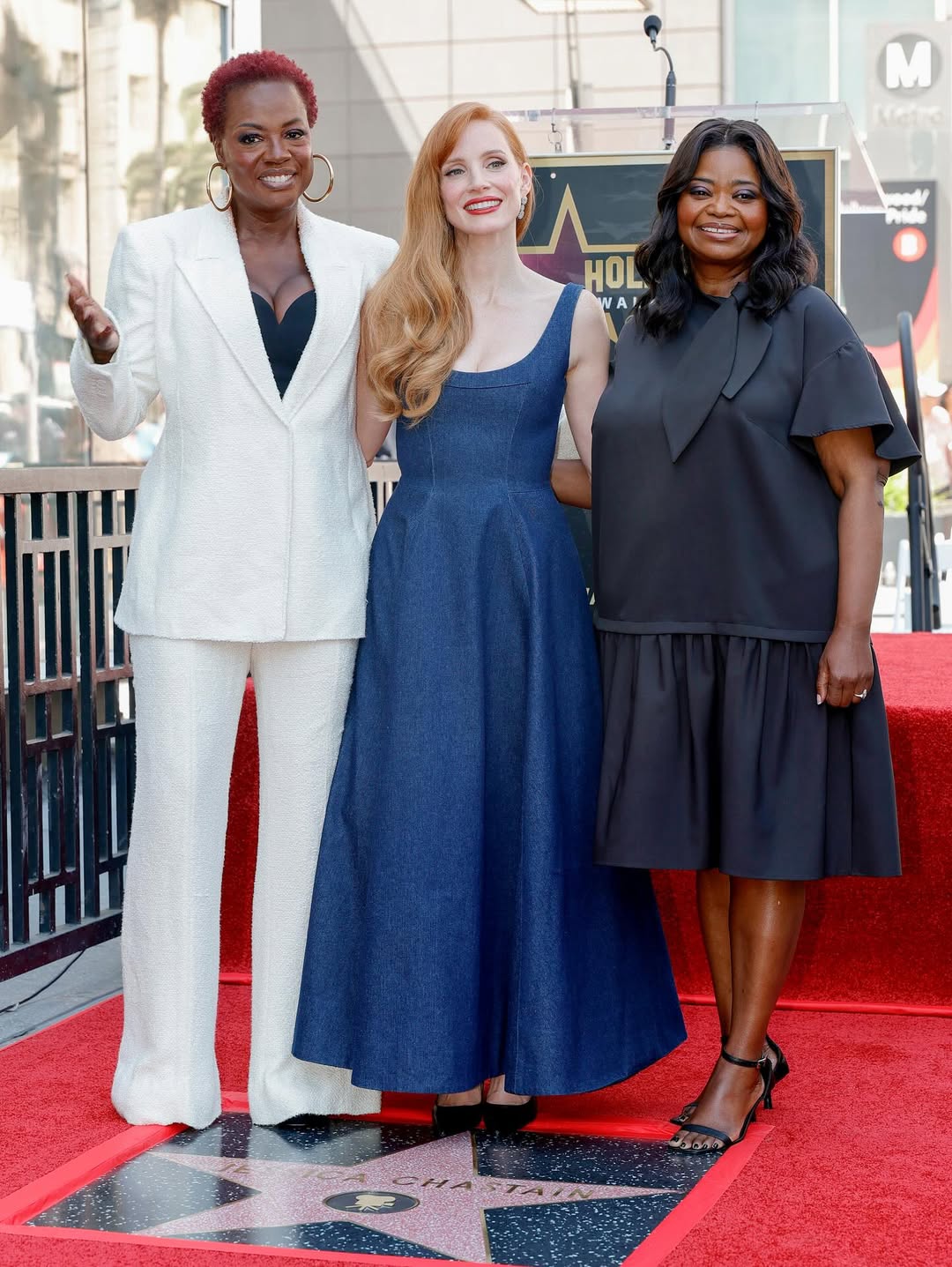 Chastain Accepts Walk of Fame Star Award