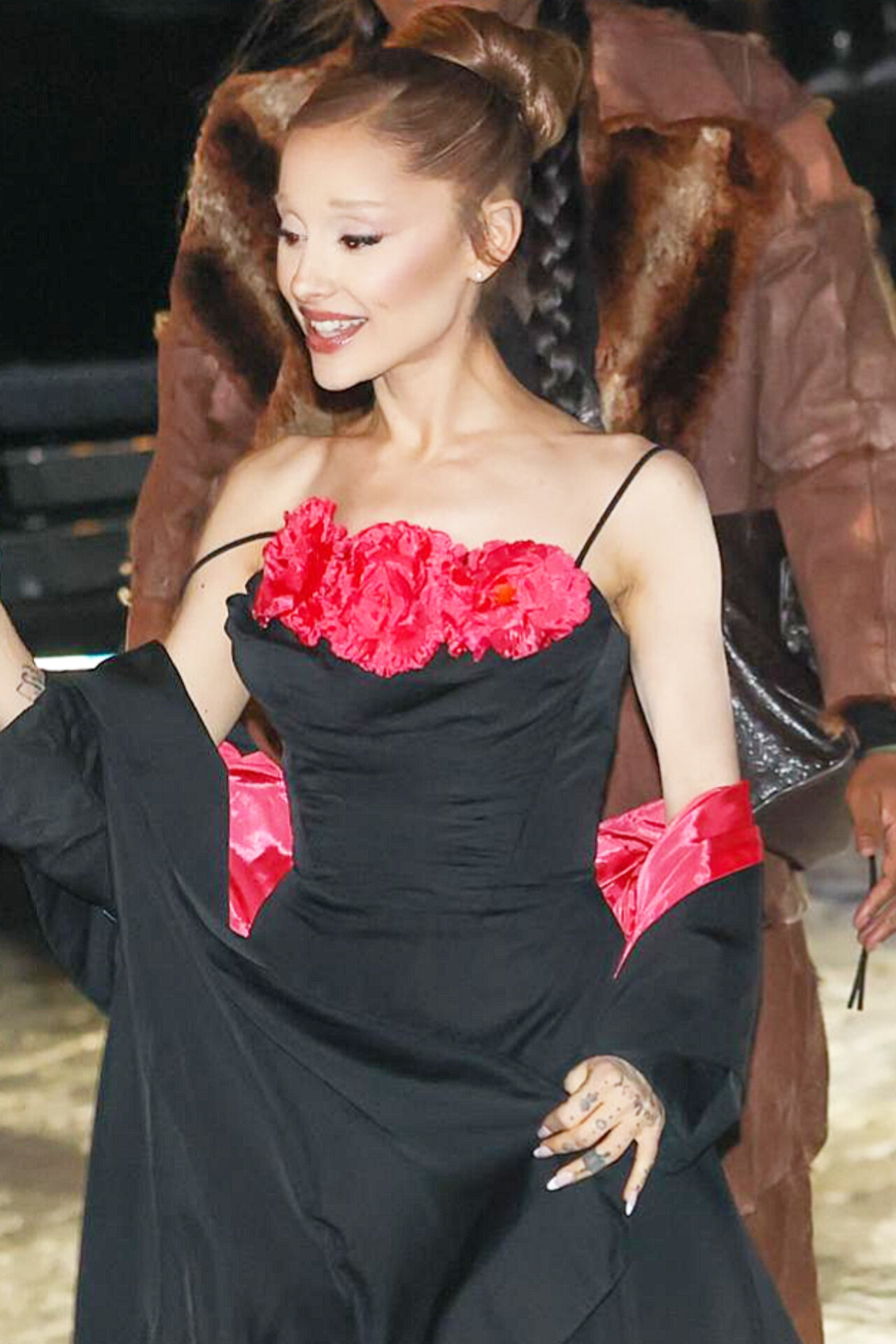 Ariana Grande for the Premiere of the sequel in France