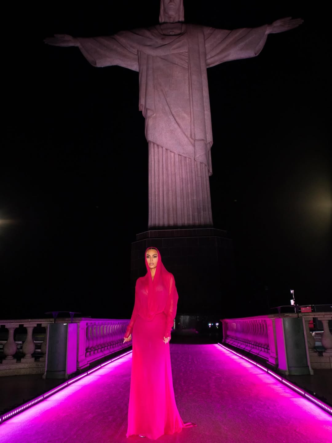 Kim Kardashian at the Christ the Redeemer statue over a decade after her visit in 2013 - Instagram