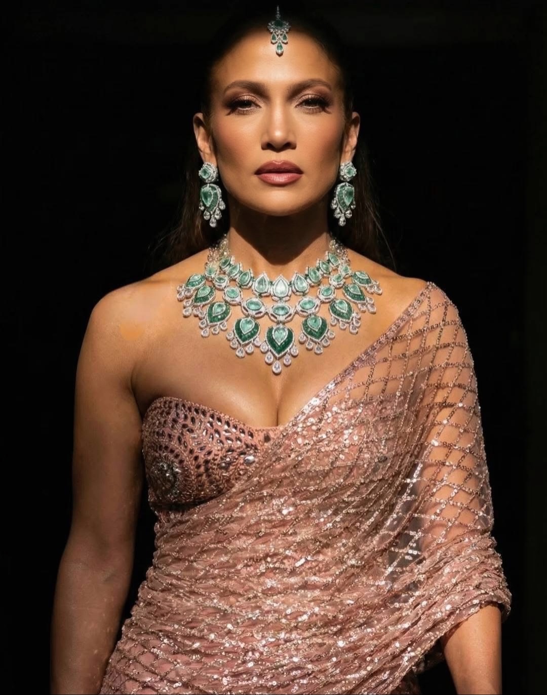 Jennifer Lopez stuns in saree for the Mantena wedding - Instagram 