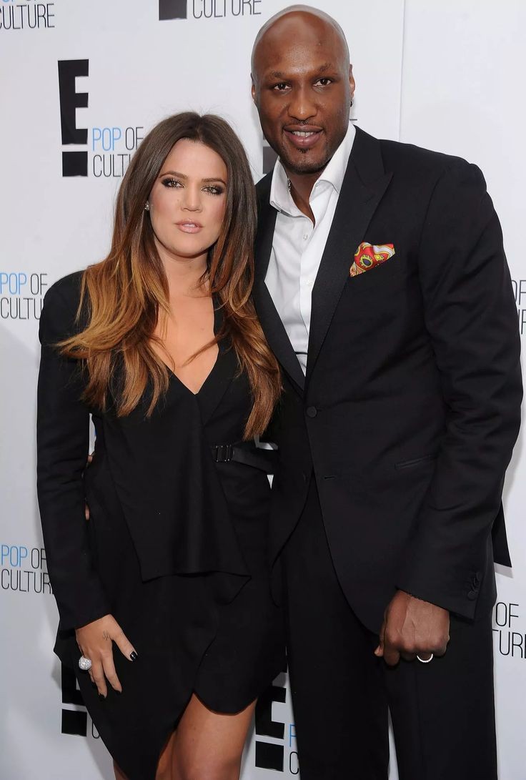 Khloè Kardashian and ex-husband, Lamar Odom - Pinterest
